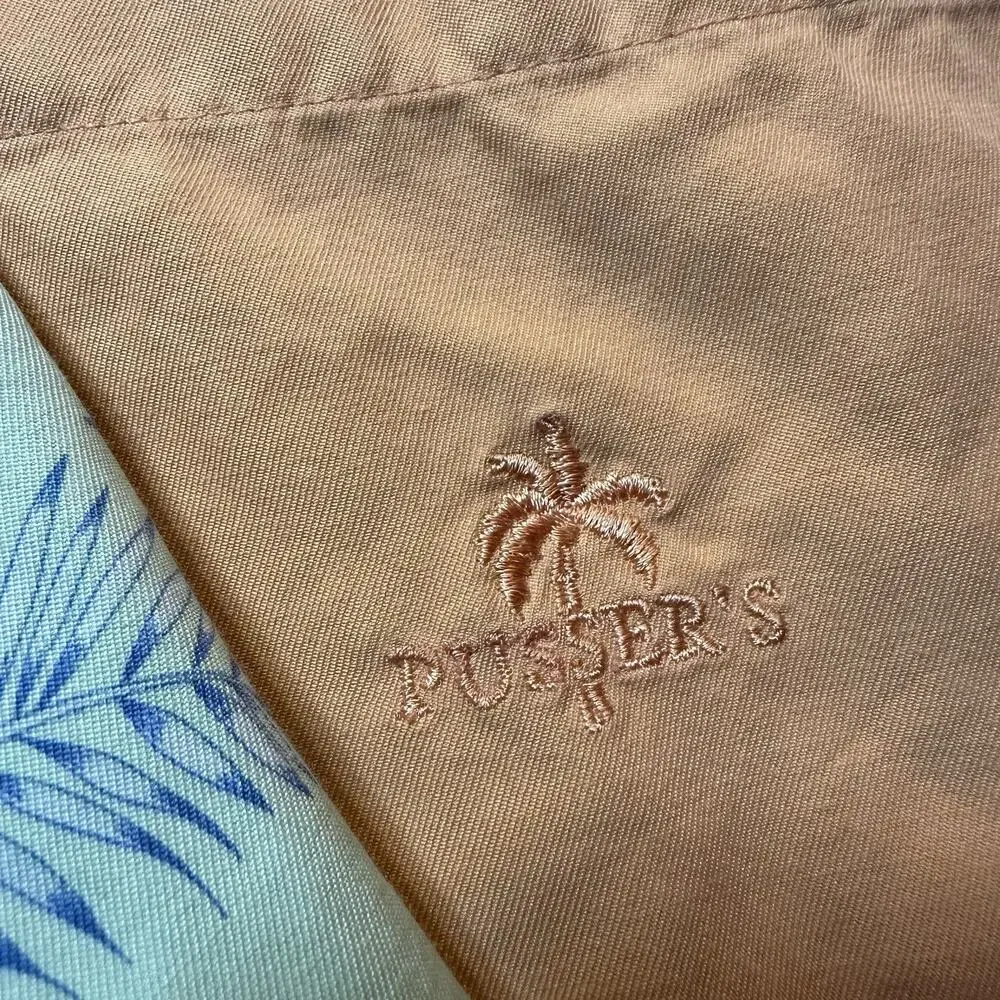 Pusser's Men L - 2 West Indies Camp Shirts Silk Cotton Moisture wicking cool